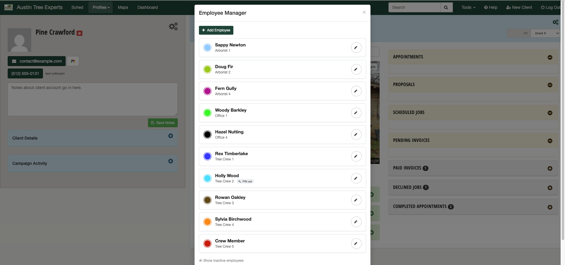 Roles and permissions configuration